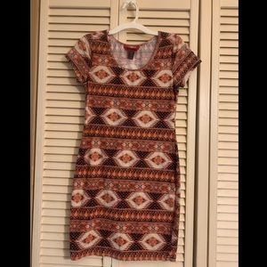 Aztec bodycon dress